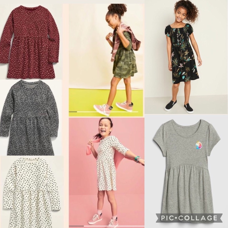 Old Navy Girls Dress / old navy dress / dress anak old navy / dress tangan panjang
