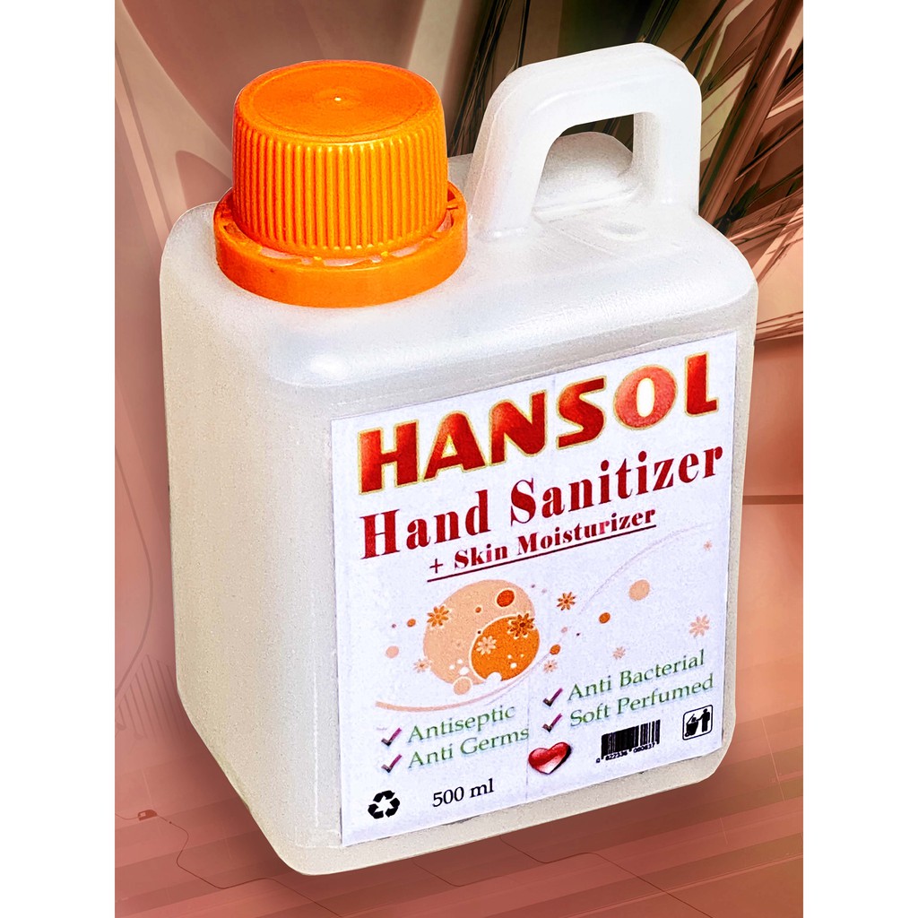 Hansol ASEPTIC sanitiser 500 ml Hand Sanitizer Antiseptic / anti bakteri / cegah virus BARU