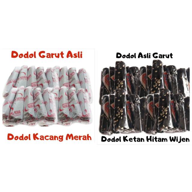 

Dodol Garut 500 gr Mix Kacang Merah Biasa dan Ketan Hitam Wijen Cemilan Manis Camilan Khas Unik