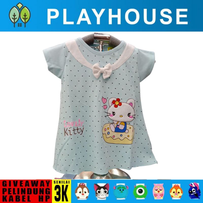 DRESS BAYI PEREMPUAN 3 12 Bulan/BAJU BAYI CEWEK/DRESS BAYI LUCU/DRESS BABY CANTIK