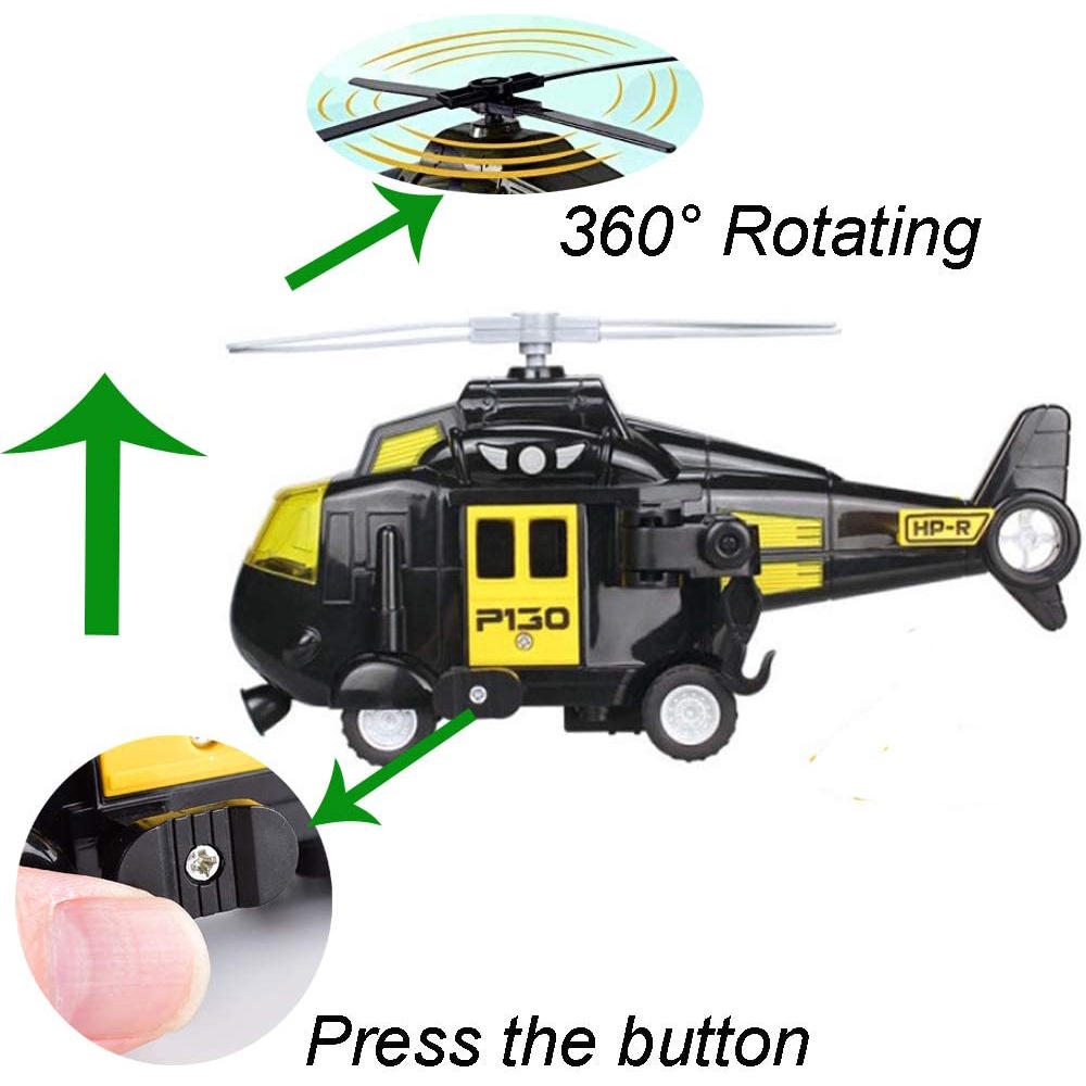 1:20 Mobil Mainan Anak Dengan Mesin Friction Mainan Helikopter Anak Helikopter Model Pesawat Boeingdengan Lampu Dan Suara