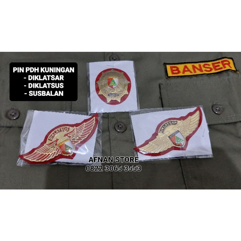 PDH BANSER FULSET + PIN KUNINGAN