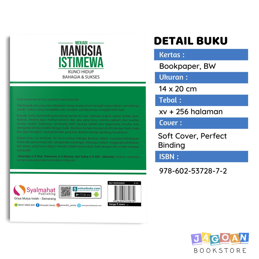 Buku Motivasi Inspirasi Pengembangan Diri Menjadi Manusia Istimewa Kunci Hidup Bahagia Dan Sukses Shopee Indonesia