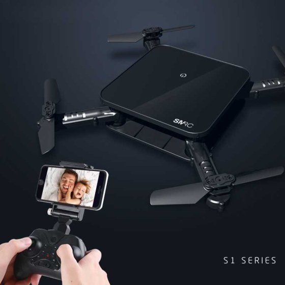 SMRC S1 Mini RC Quadcopter Drone Foldable Body with Camera 2MP - Hitam