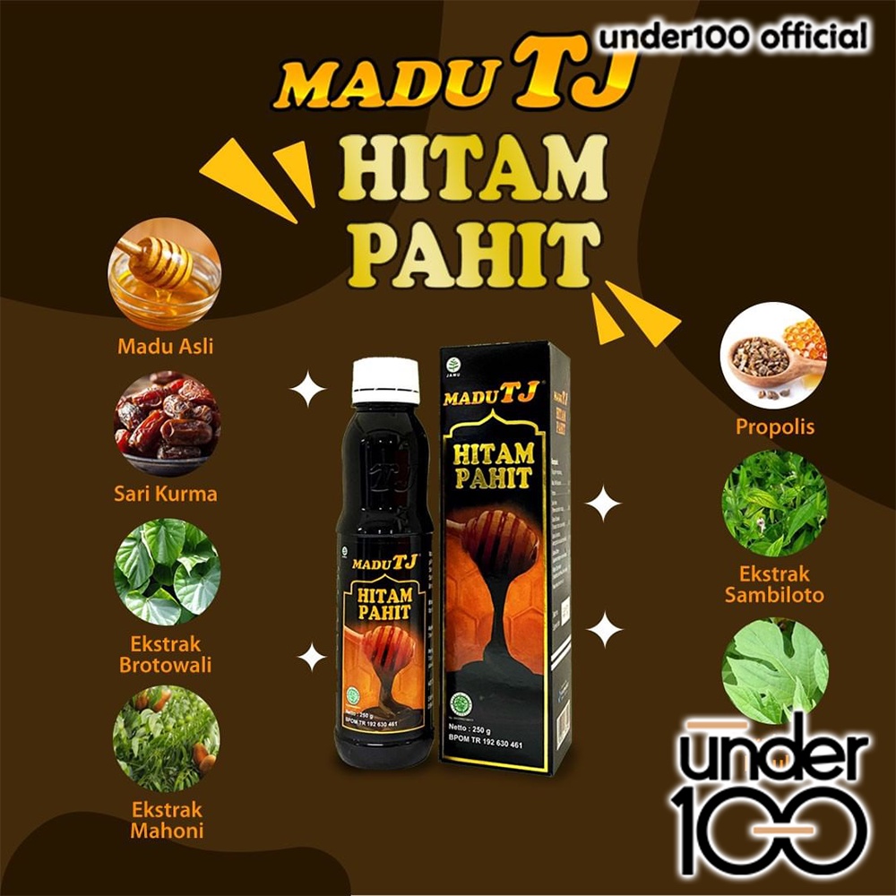 ❤ Under100 ❤ MADU TJ Series | 150g | 250g | 500g | Madu Murni | Extra | Kurma | Lemon | Madu Olesan | BPOM