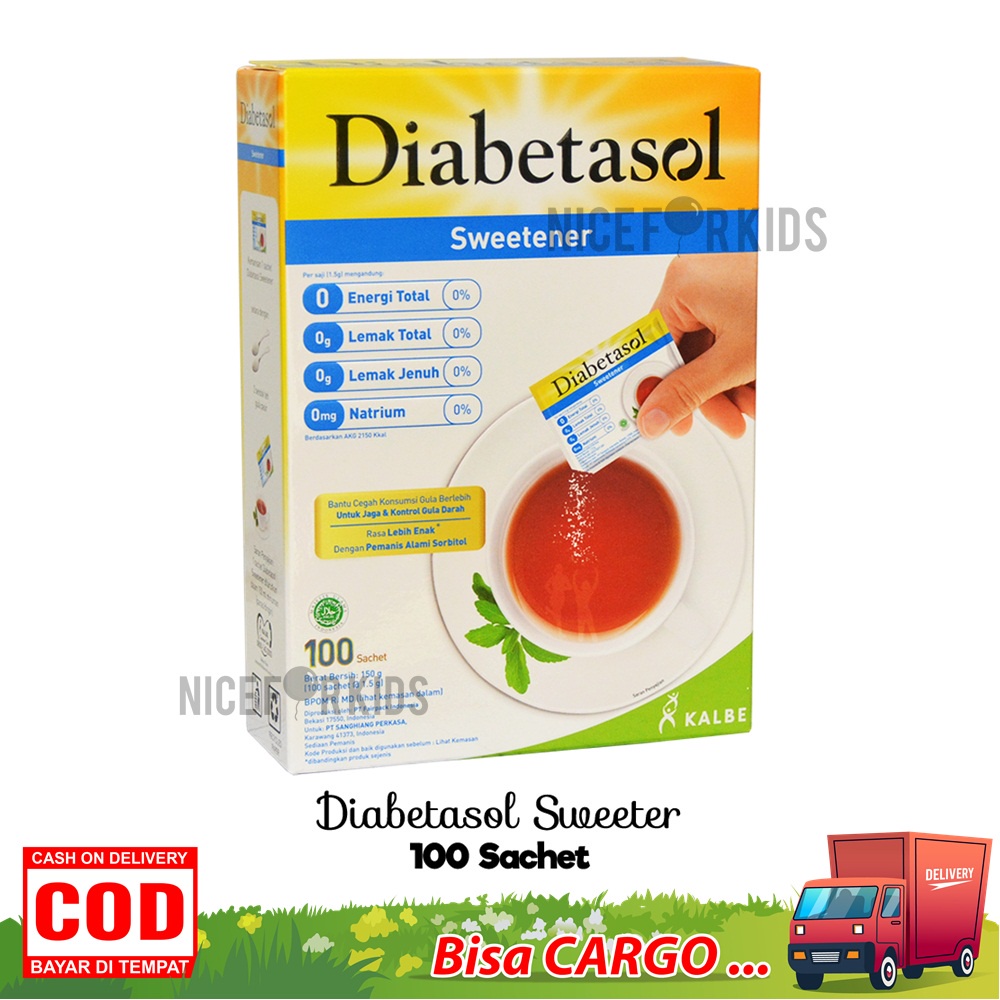 Diabetasol Sweetener Gula Rendah Kalori Kemasan BOX