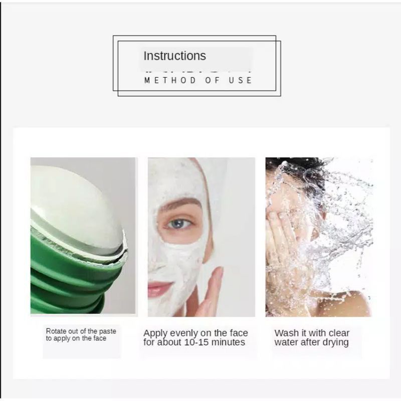 0MEIDIAN Green Tea Mask Cleansing Clay Stick Mask wajah Masker komedo Acne Cleansing blackhead Mask