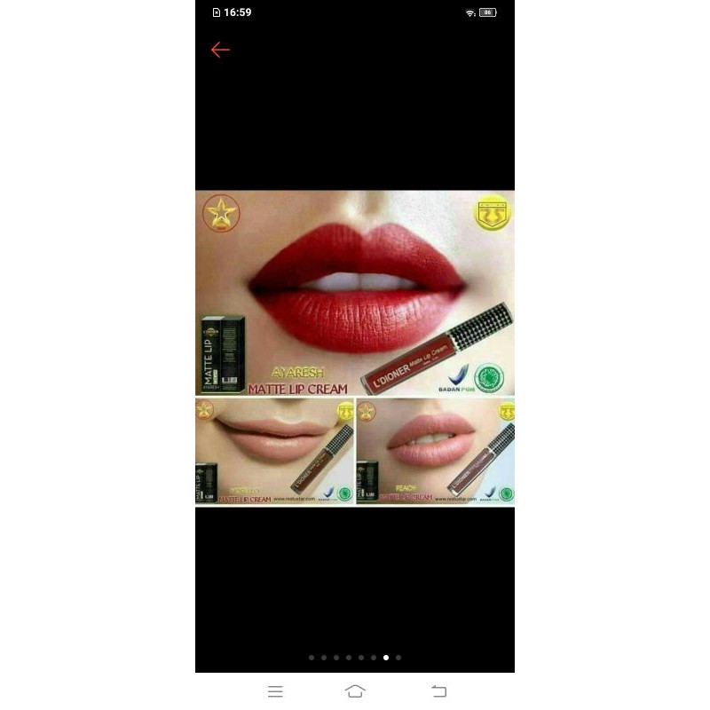 L'DIONER matte lip cream ( pio)