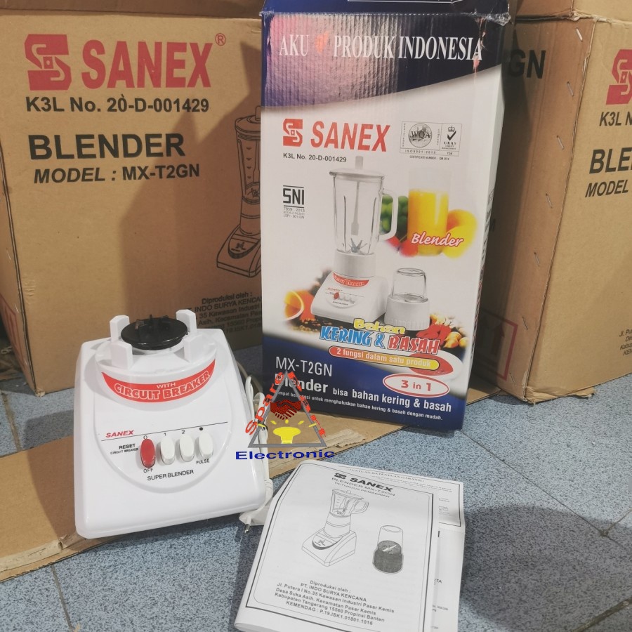 MESIN BLENDER SANEX TIPE MX T2GN KOMPATIBLE NATIONAL (HANYA MESIN)