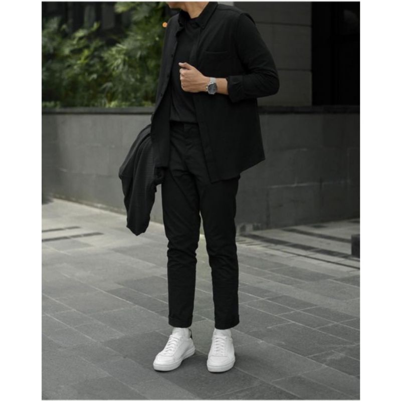 CELANA PRIA CHINO Angkle Pants Slim fit Panjang Kerja kantor Santai Liburan Cowok Gentleman Boy