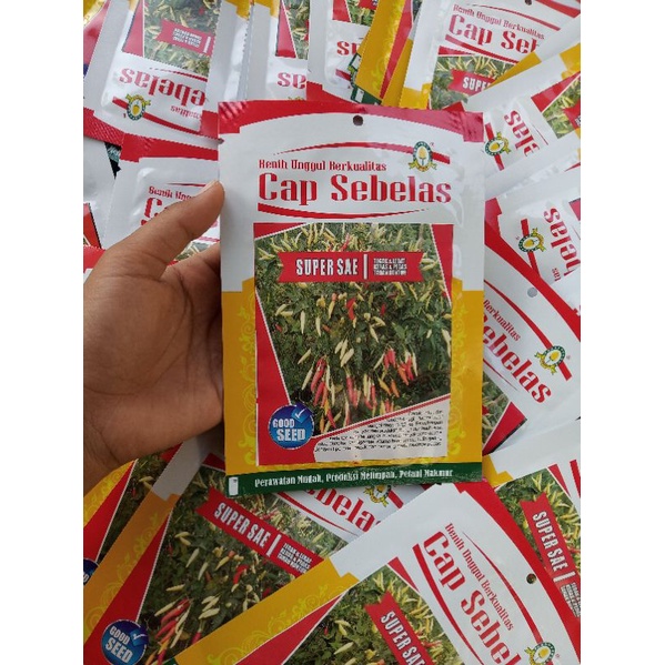 Perawatan Mudah, Produksi Melimpah.. Benih Cabe Rawit Super Sae Ori Kemasan Pabrik isi 10 Gram