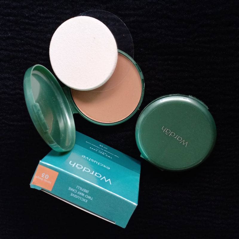 bedak padat Wardah exlusif hijau refi