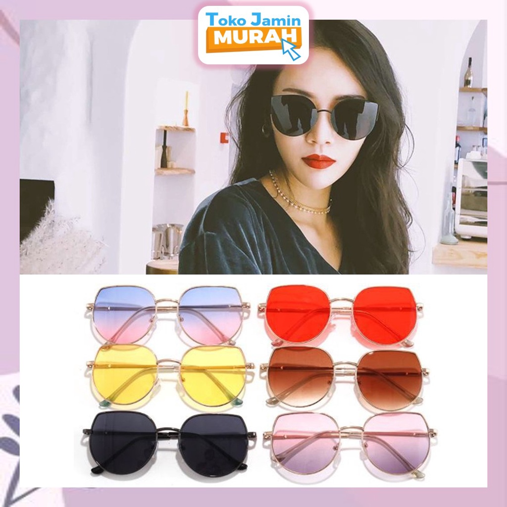 TJM VZ019 Kacamata Fashion Keren Fashion Unisex Sunglasses Lensa Spectacles Style Korea Import