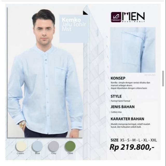 Rabbani - Kemko Jalu Thohir Mst  Grey (Ukuran L)
