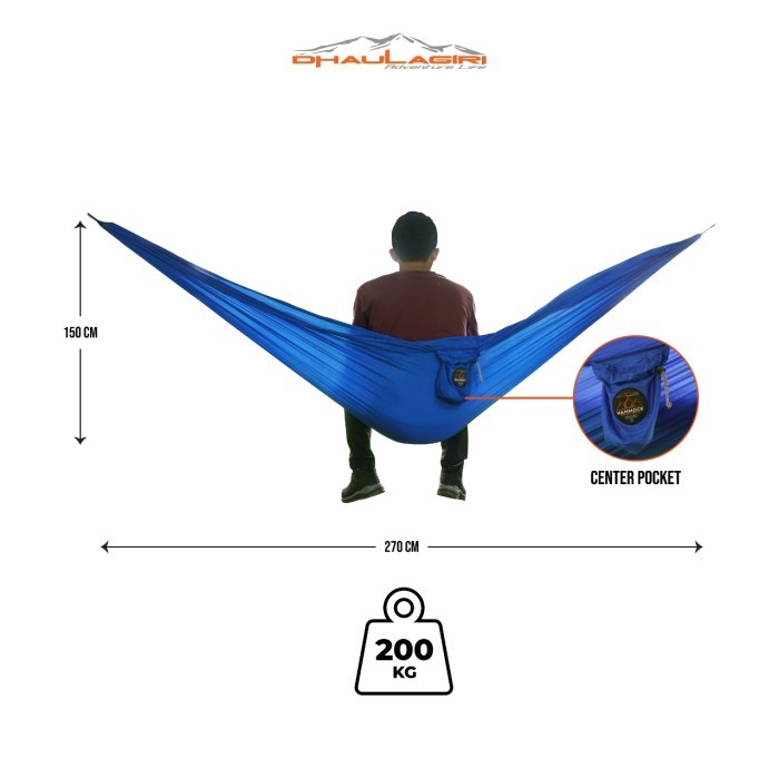 Hammock Ayunan Dhaulagiri DH Single Nest Nylon Gantung Outdoor