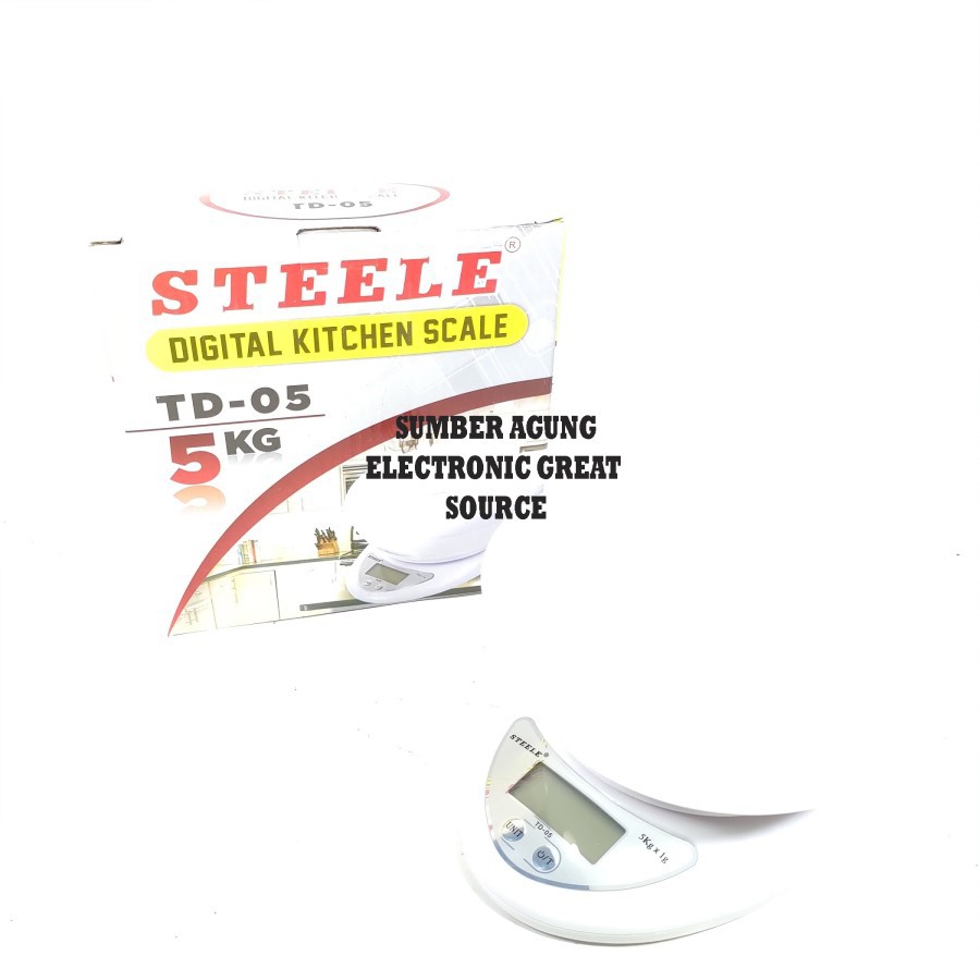 Steele Timbangan Digital Mangkok TD05 5kg Digital Kitchen Scale Untuk