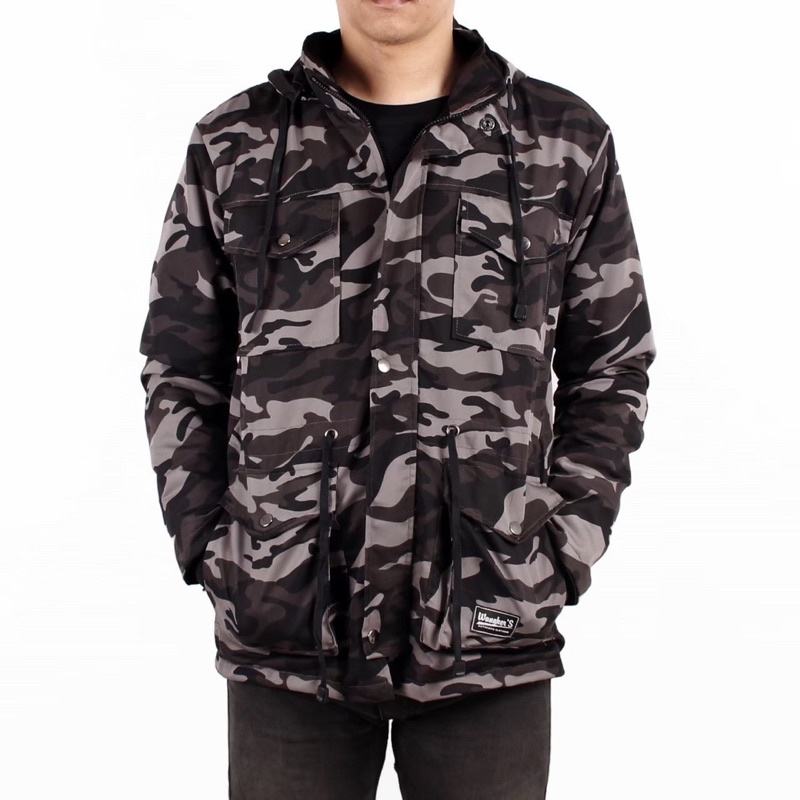 JAKET PARKA LORENG ARMY