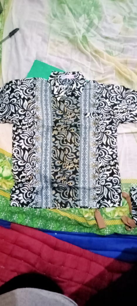 Couple Batik Keluarga / Couple Rok Plisket Batik Jumbo Set Kemeja Batik Anak Pria / Couple Kebaya