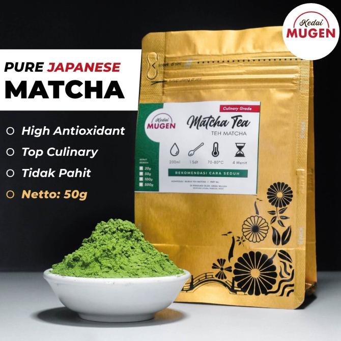 

(BISA COD) Premium Japanese Matcha Top Culinary Grade 50g TERLENGKAP Kode 440