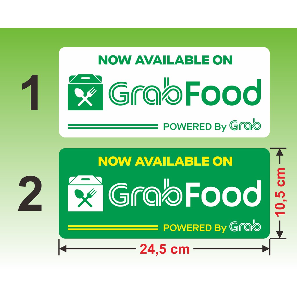 

Sticker Gra6 F00D Vinyl 2 pcs. Stiker Tahan Air 24,5 x 10,5 cm. 2 pcs sticker