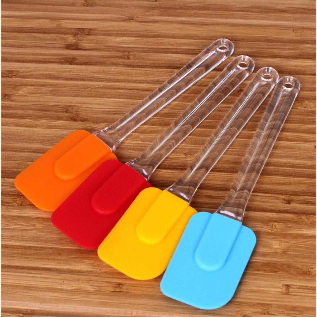 Spatula Polesan Kue Silikon Gagang Bening Serbaguna Termurah kuas poles mentega sutil sodet cobek kecil spatula silicon Spatula Polesan Kue Silikon Gagang Bening Serbaguna Spatula Silicon Tahan panas Ukuran Besar / Spatula Silikon Tahan Panas / Spatula