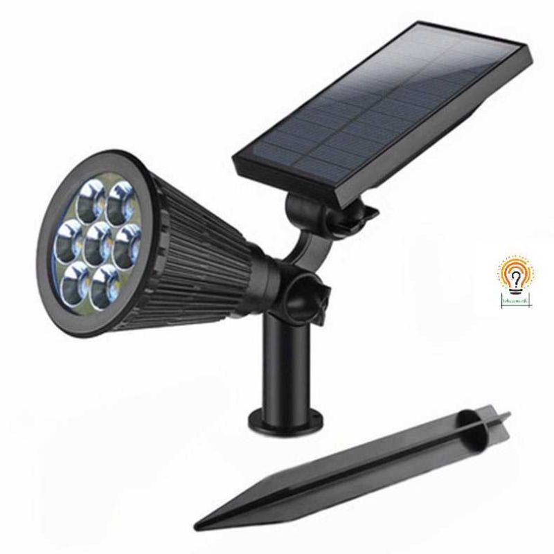 Lampu Taman Solar Tancap 7 LED  Sorot Tenaga Surya Sensor Matahari