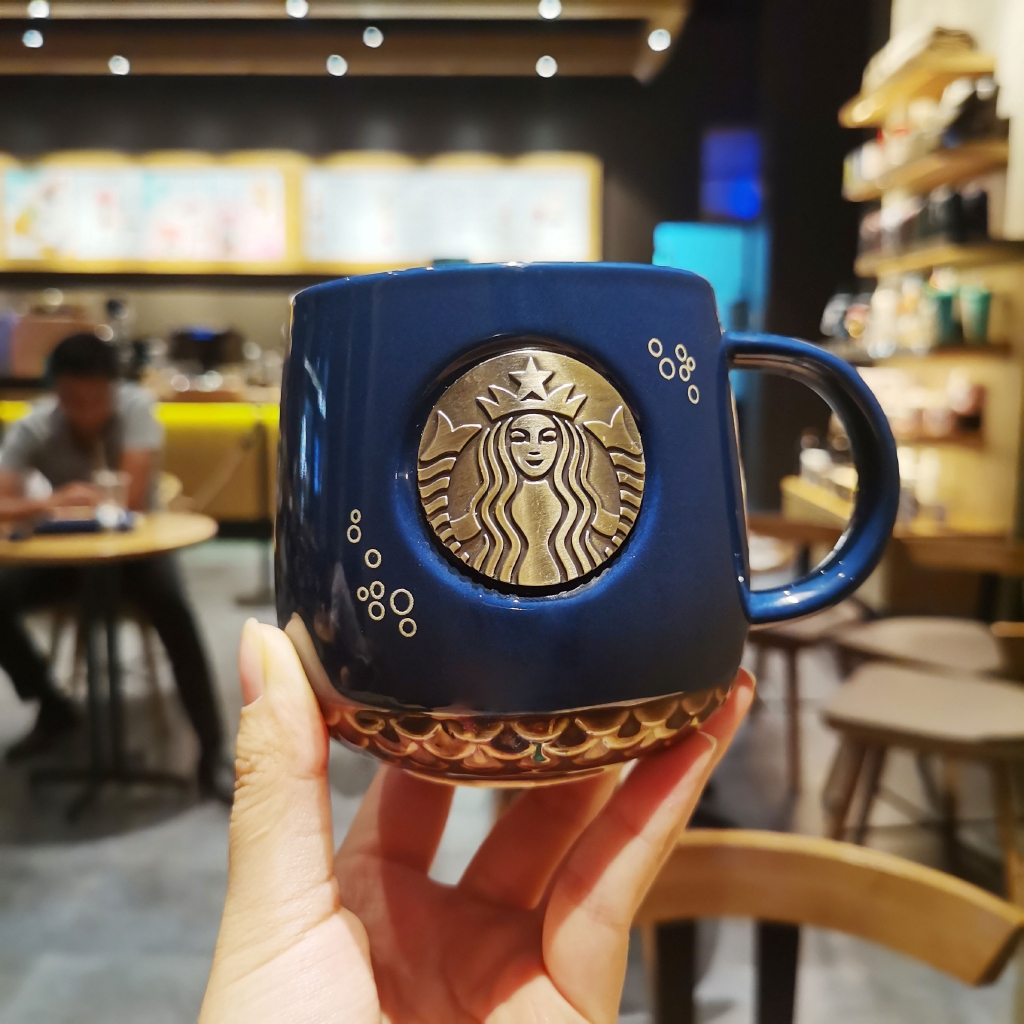 Edisi Terbatas Starbucks Gelas Mug Kopi Motif Mermaid Bahan Tembaga Hadiah Pasangan Cup