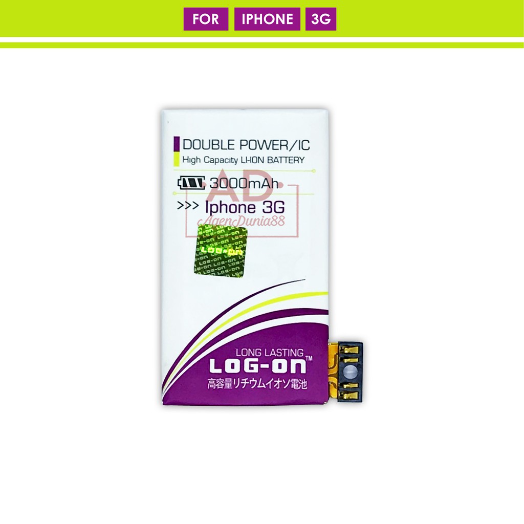 BATERAI IPHONE 3G - LOG ON DOUBLE POWER BATTERY
