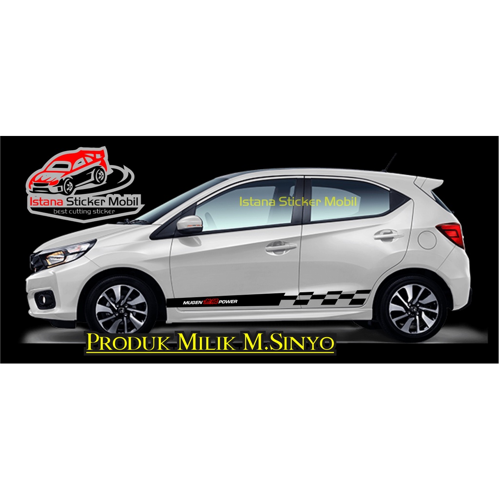 stiker honda brio jazz mugen list mobil honda jazz brio cutting sticker mugen power kanji body honda