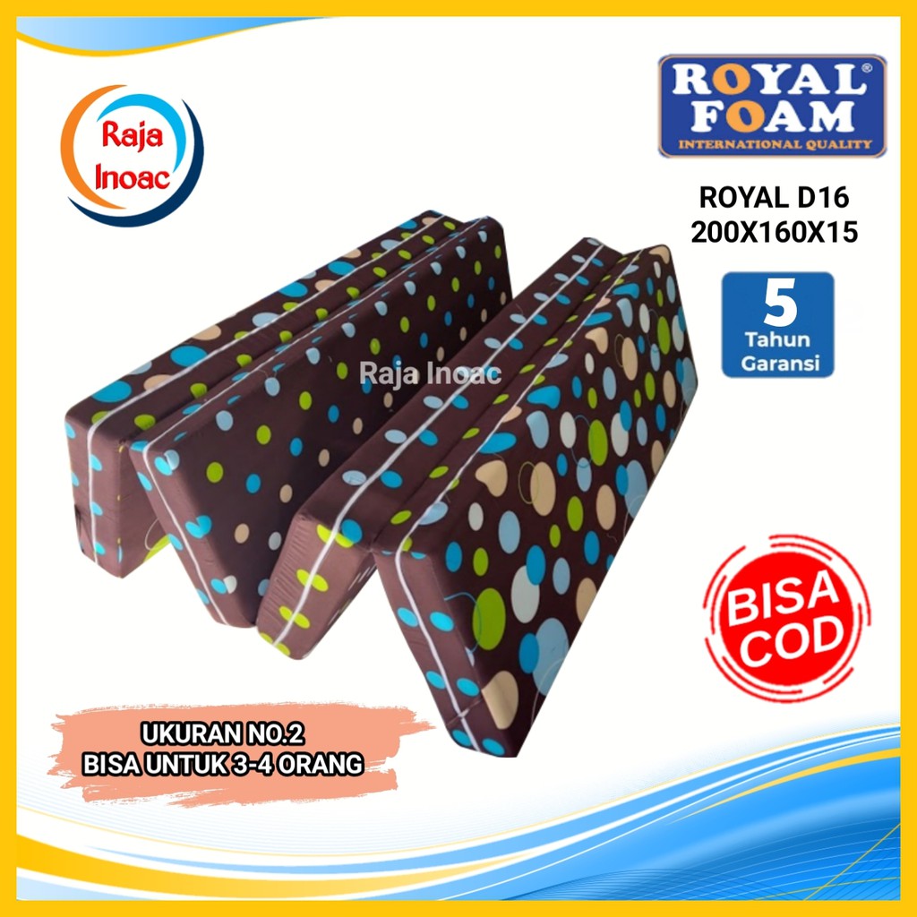 [200x160x15] Kasur Lipat Busa Royal No 2 Tebal 15 cm / Kasur Royal Foam Bergaransi / Kasur Murah