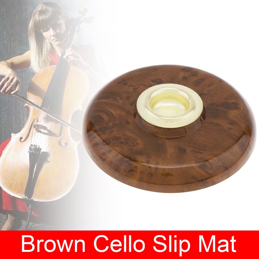 Alas Pin Stopper Pelindung Cello Anti slip Warna Coklat