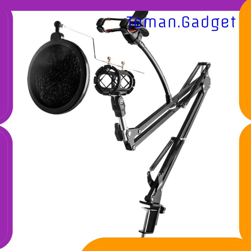 TG-BD100 TaffSTUDIO Condenser Microphone Stand Holder 360 Lazypod+Clamp - NB-35