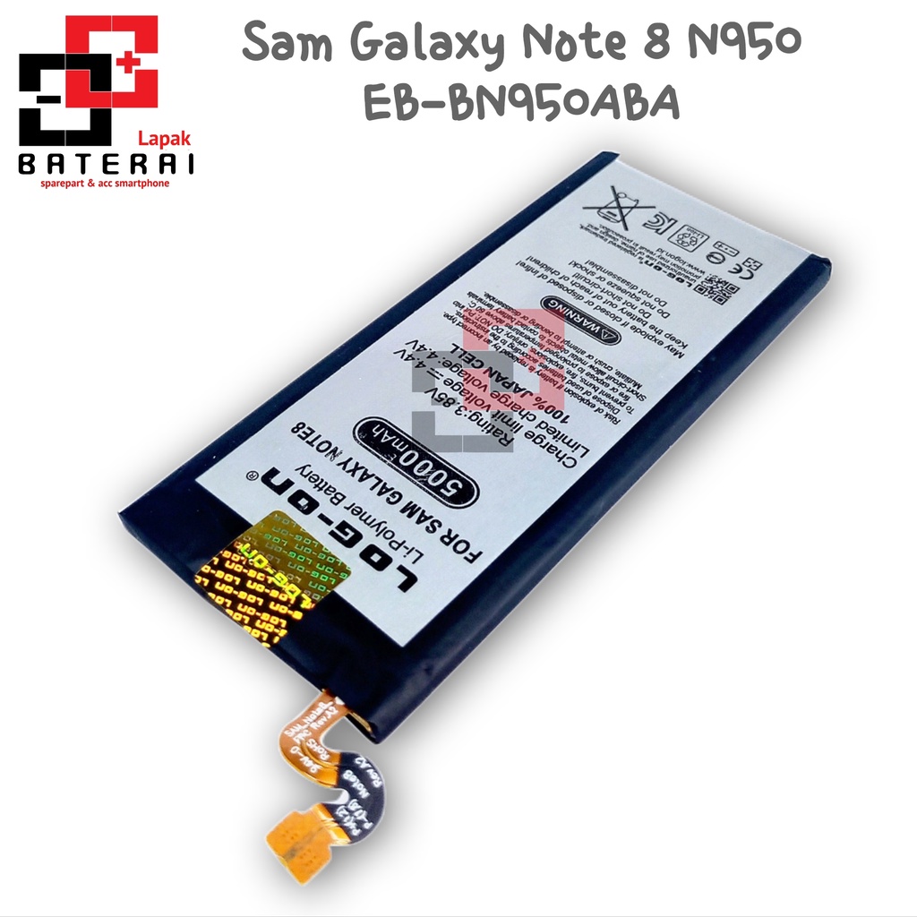 LOG - ON Baterai Samsung Note 8 N950 | Galaxy Note 8 | EB-BN950ABA Double IC Protection Battery Batre