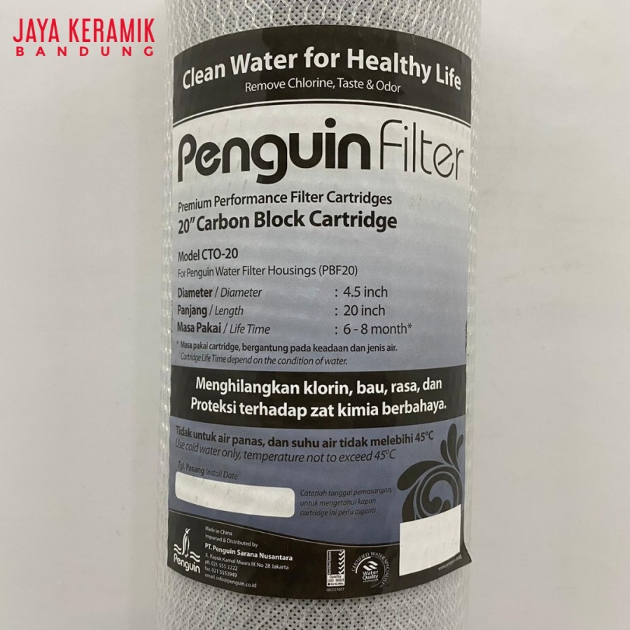 CARTRIDGE FILTER AIR 20 INCH | FILTER SEDIMEN | FILTER KARBON AKTIF