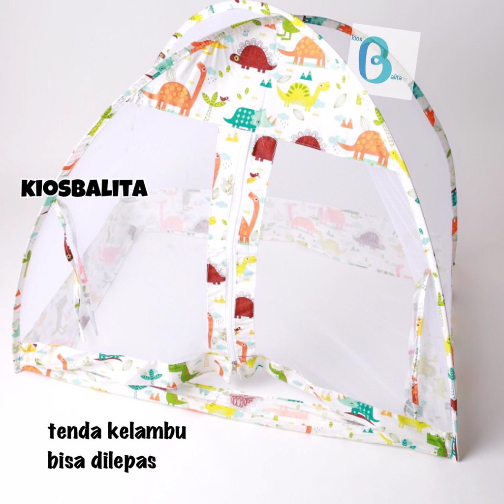 KASUR BAYI TENDA KELAMBU / KASUR BABY KELAMBU SET BANTAL FREE BANTAL PEYANG CROWN  + 2  GULING BABY