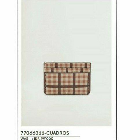 MANGO CARD HOLDER PLAID ORIGINAL