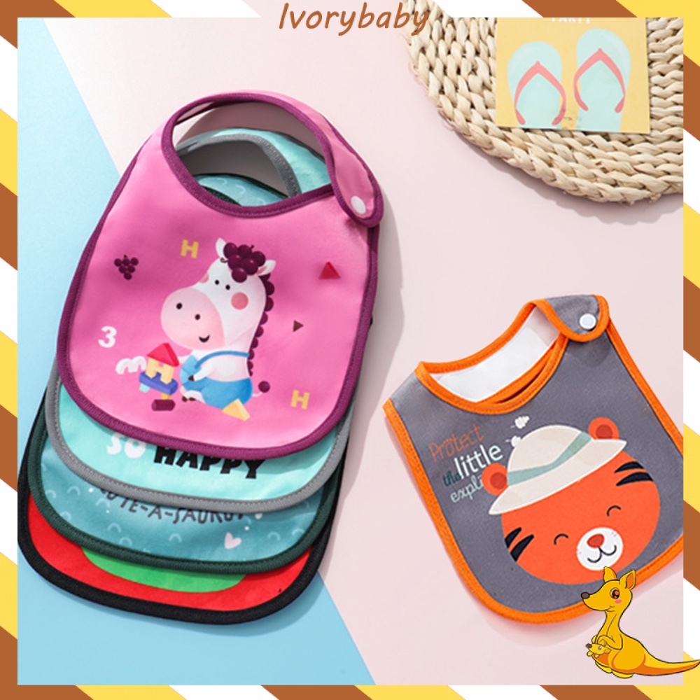 Ivorybaby Celemek bayi/celemek makan bayi waterproof/baby bib