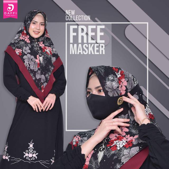 KHIMAR ORI DAFFI RAYYA / KHIMAR RAYYA FREE MASKER