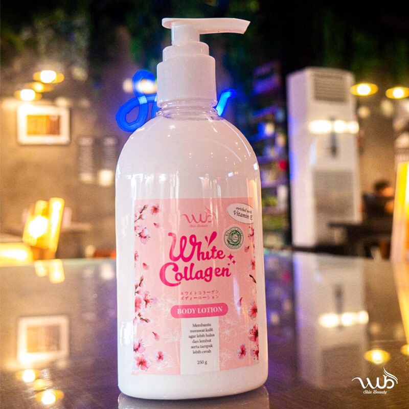 WUB White Collagen 250gr Body Lotion Whitening BPOM
