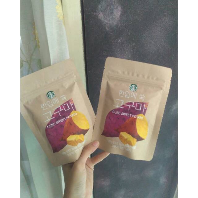 STARBUCKS GOGUMA NCT TAEYONG. CUBE SWEET POTATO STARBUCKS