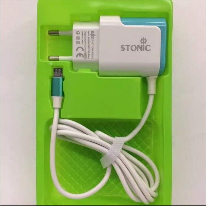 Stonic 2 USB (286) Port 3.1 Travel Charger Plus Kabel Micro USB Fast Charger