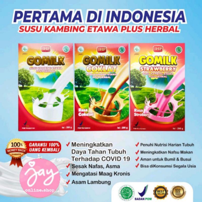 

GOMILK, SUSU GOMILK, SUSU KAMBING ETAWA PLUS HERBAL