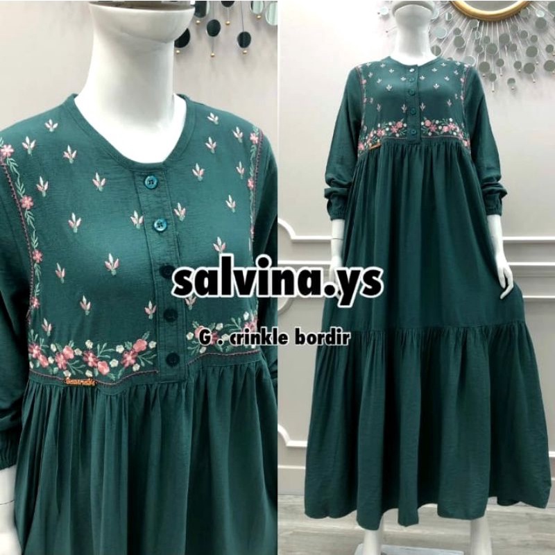 GAMIS SALVINA YS ORIGINAL/GAMIS SALVINA CRINGKEL BORDIR/KRINGKEL BORDIR TABUR DADA/AHMED.STORE