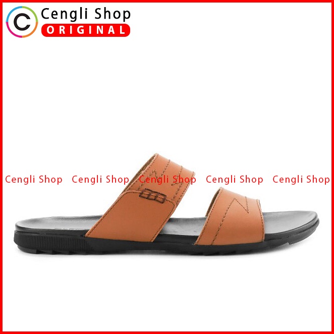 SANDAL SLIDE PRIA CARDINAL ORIGINAL CASUAL TERBARU COKLAT CA30