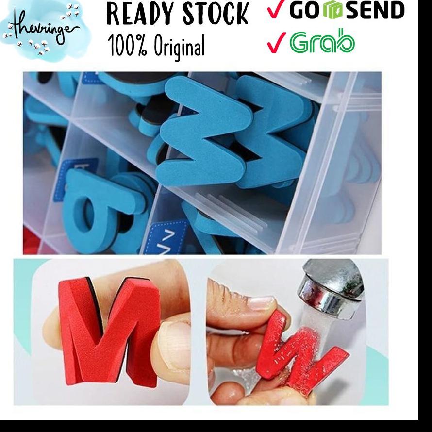 

New! MONTESSORI Eva Foam Magnetic Movable Alphabet Lowercase Uppercase Classroom Magnet Letters Moveable Huruf Magnet Alphabet Magnet foam ..