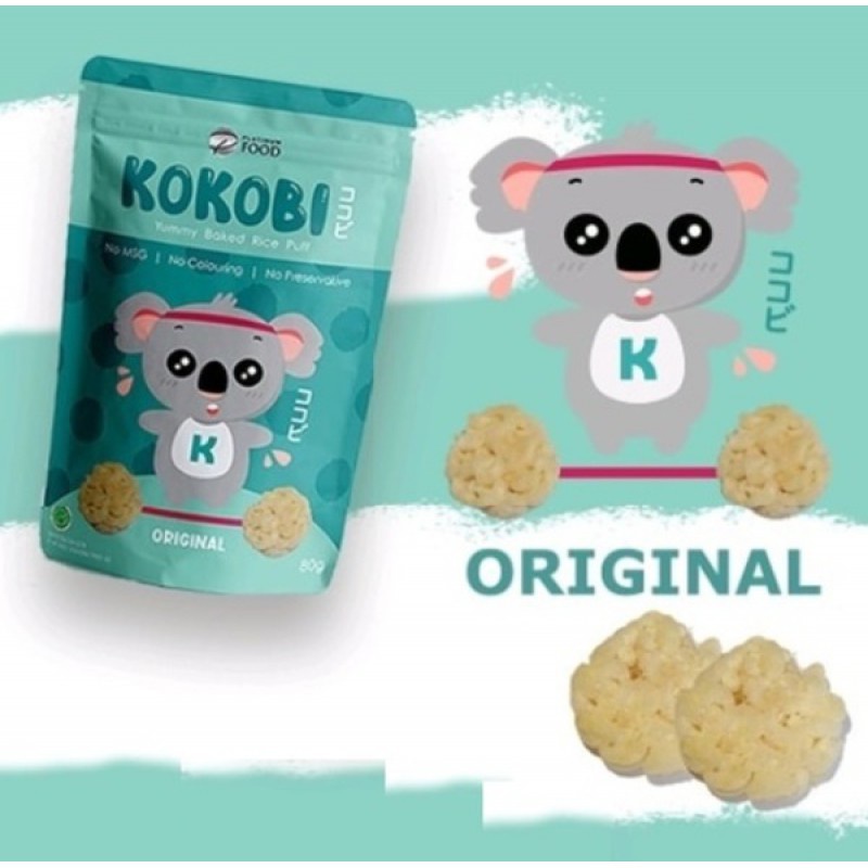 Kokobi Yummy Baked Rice Puff 80gr Snack Anak