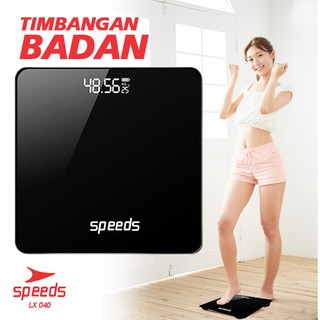 timbangan badan speeds digital 180kg scale kaca berat mini max original impor 040 7