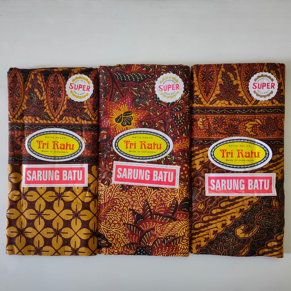 Kain Sarung Wanita Tri Ratu•Kain Batu Super