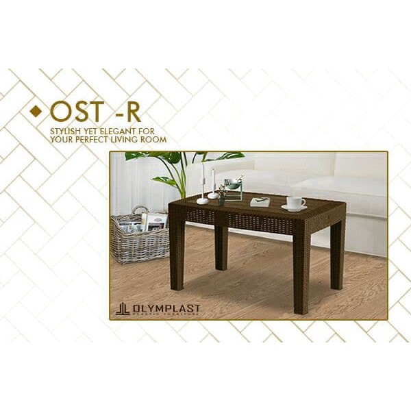 Promo  Meja Teras Tamu Sofa Plastik Anyaman Rotan Olymplast