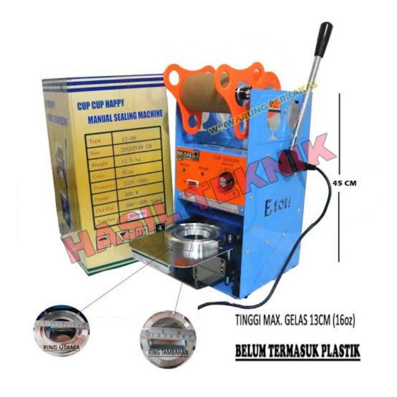 Mesin Cup Sealer Alat Pres Tutup Minuman Mollar ET D8 By Eton